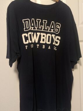 Reebok Navy Tee with White Logo Print